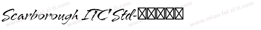 Scarborough ITC Std字体转换